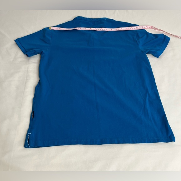 Artful Rebel Mens Shirt  Short Sleeve Cotton /Spandex  Size Small Blue - Picture 3 of 6